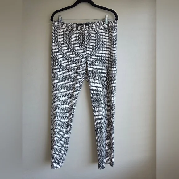 Amanda & Chelsea Black and White Geometric Skinny Pants - Picture 2 of 12